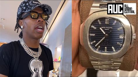 baby fake watch|lil baby patek philippe watch.